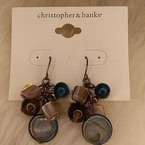 Christopher & Banks genuine shell earrings